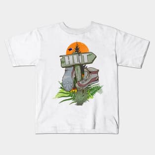 Old hiking boots Kids T-Shirt